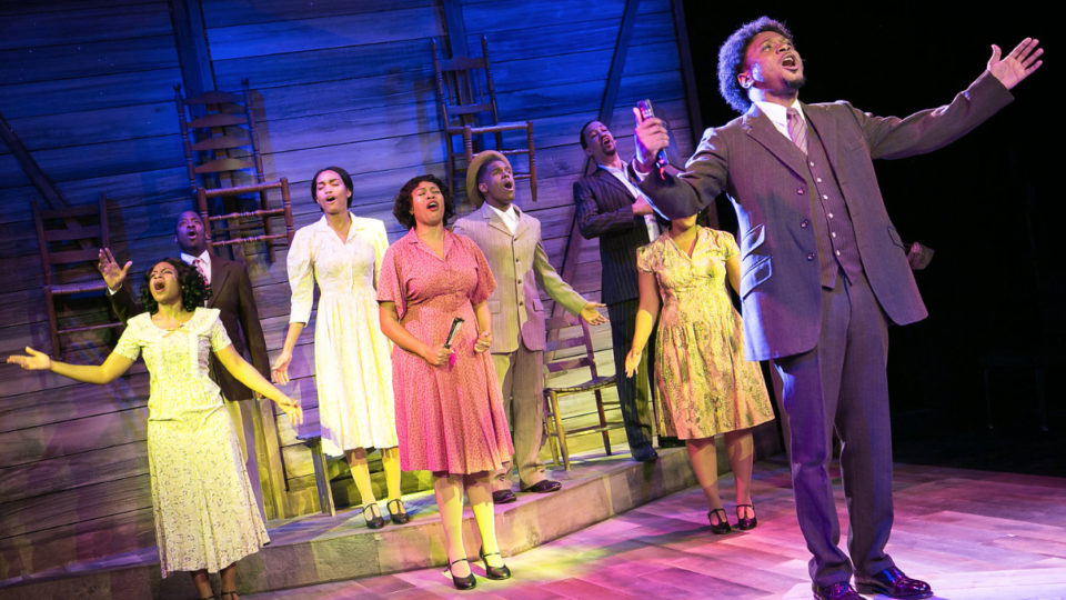 Actors onstage in The Color Purple at Actors Express