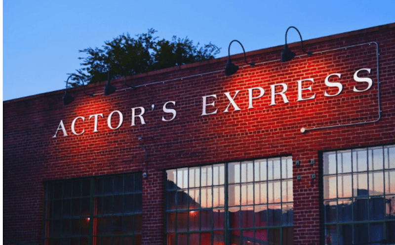 exterior view of Actor's Express theatre in Atlanta, Georgia