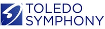 The Toledo Symphony Orchestra logo in royal blue and white.