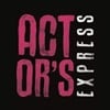 Actor's Express logo, handwritten in red inside a black square