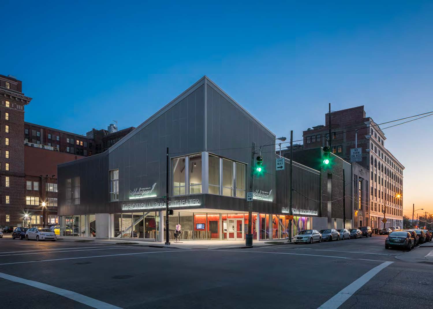 Exterior of Cincy Shakes theater building