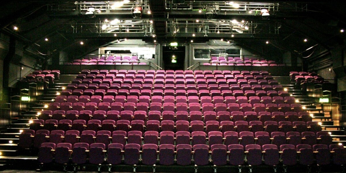 A view of the inside of the Theatre at The Place in London.