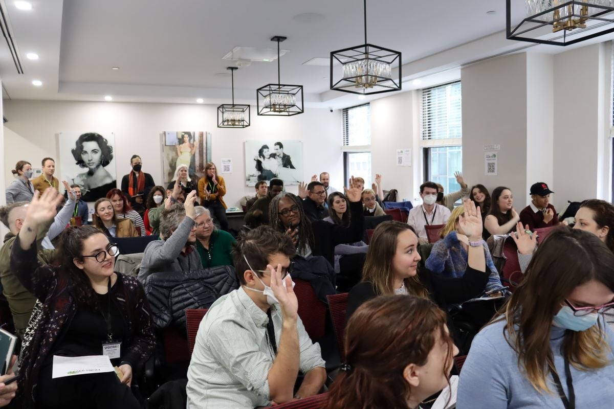 attendees participate in questions during presentation