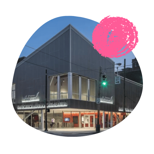 The high prow and open foyers of Cincinnati Shakespeare Company