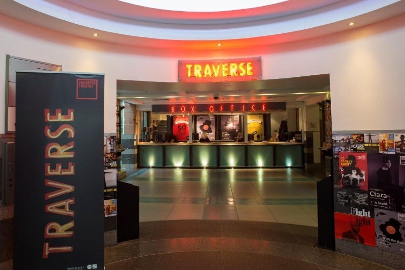 The old lobby of the Traverse Theatre in Edinburgh, Scotland.
