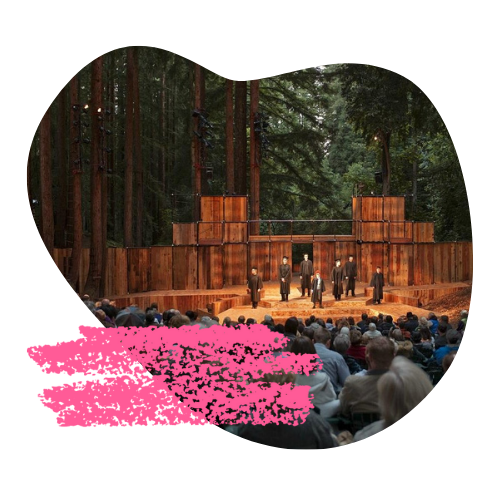 a performance of a play at Santa Cruz Shakespeare
