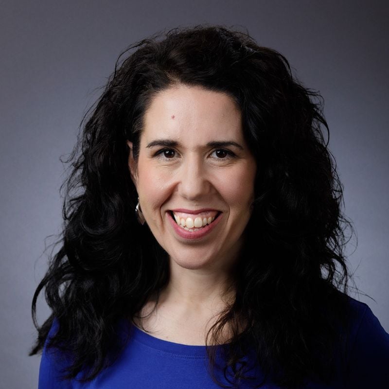 A headshot of Mara Mihlfried, Director of Marketing & Communications, at Northlight Theatre in Chicago.