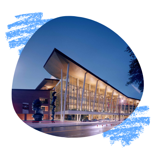 an image of the exterior of Performing Arts Houston