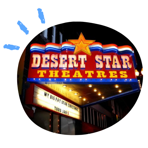 an image of the exterior of a Desert Star Theatres location