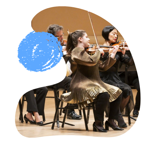 an image of a performance by the Orpheus Chamber Orchestra