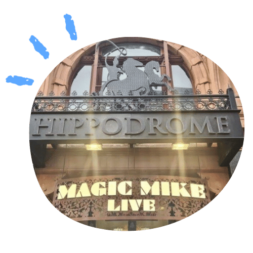 Magic Mike Live has its name in lights at the Hippodrome, London