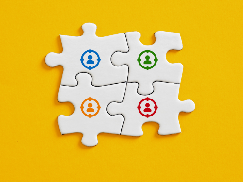 an image of puzzle pieces fitting together to symbolize segmentation