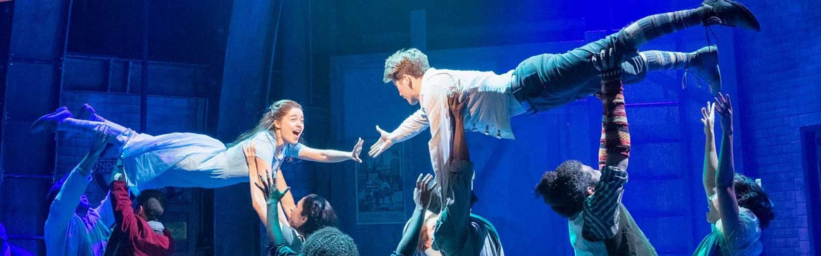 The cast of Alice By Heart at MCC Theater in New York, 2019, photo by Deen Van Meer