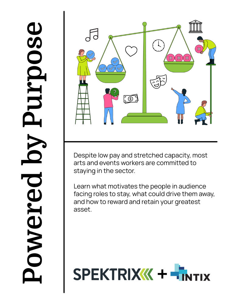 Front cover of Powered by Purpose report, showing workers weighing up their future plans
