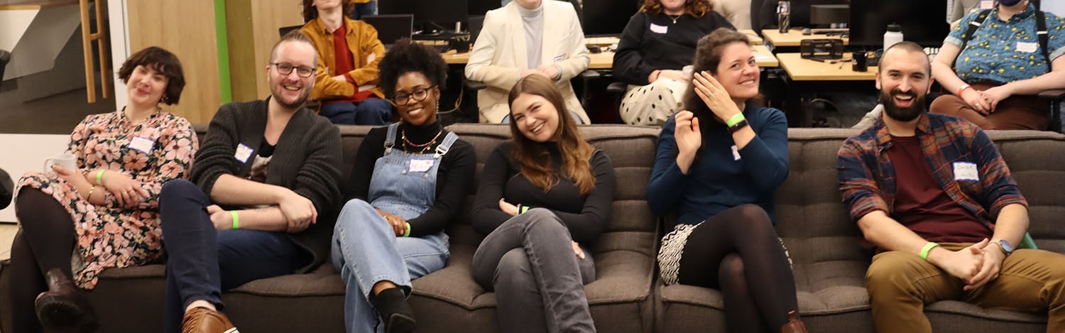Spektrix team members together in the new york city office