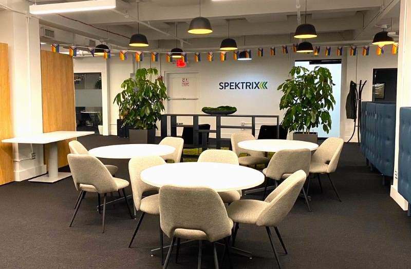 The dining area in the Spektrix New York office.
