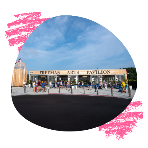 an image of an outdoor symphony performance at the freeman arts pavilion