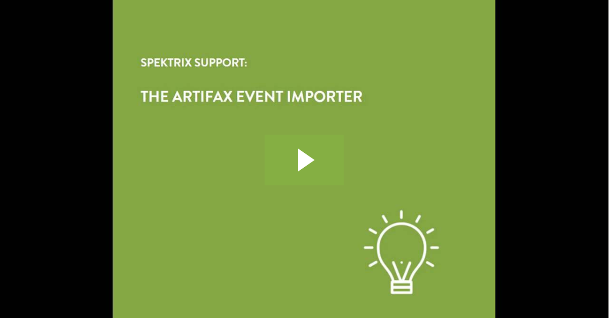 The Artifax Event Importer, a video from Spektrix Support Centre