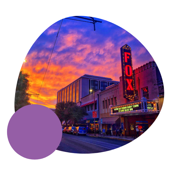 An exterior shot of Fox Tucson Theater