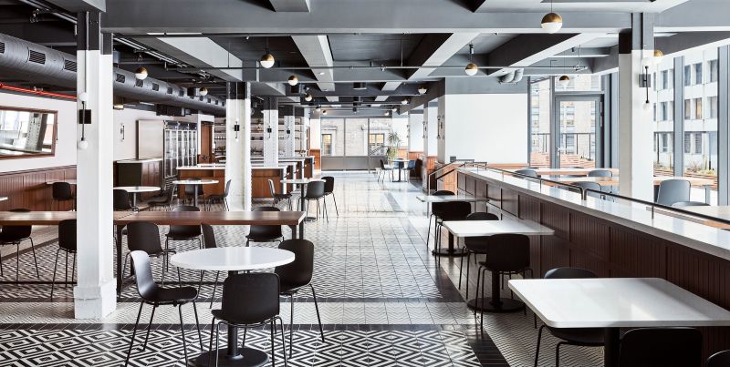 A meeting space in 22 Vanderbilt in New York, NY.