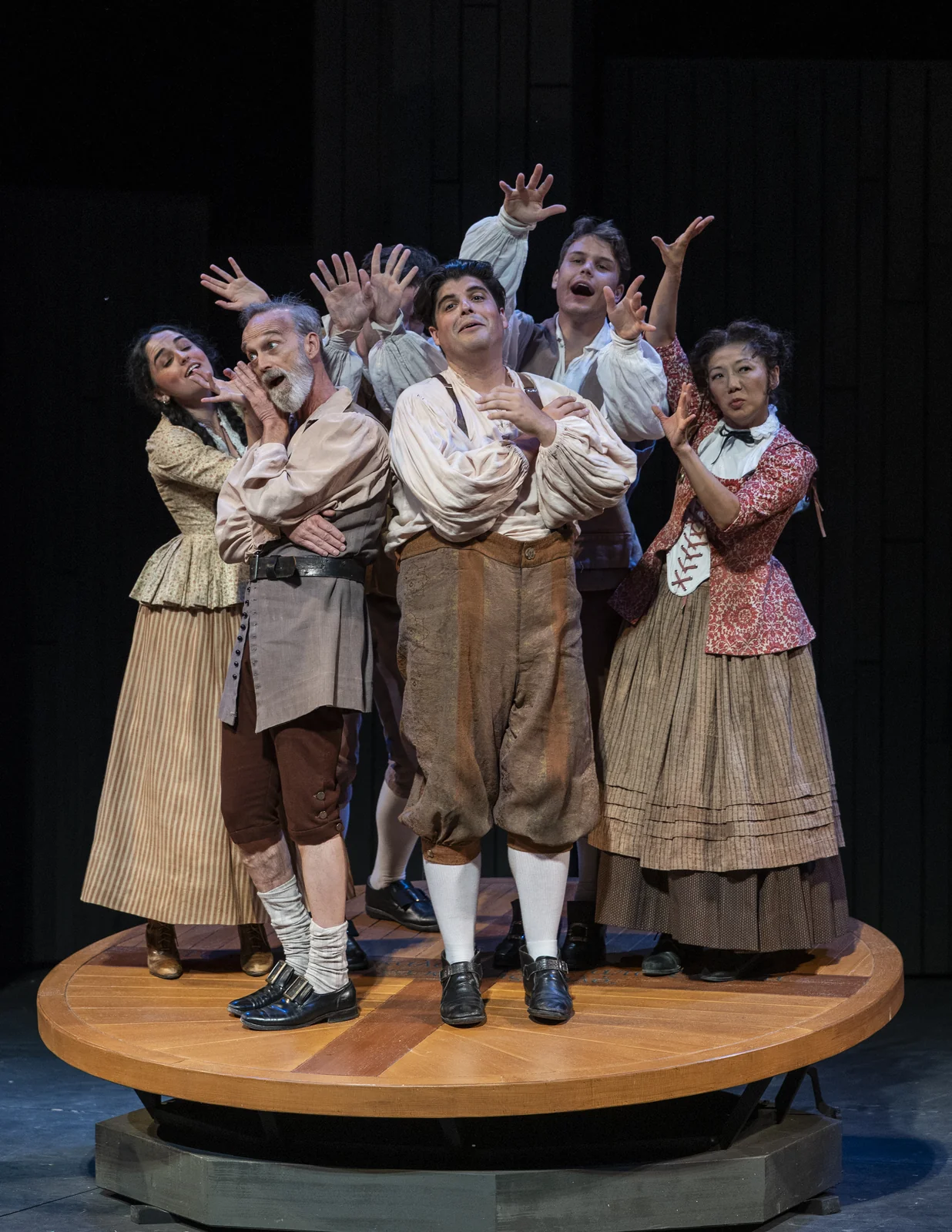 American Players Theatre Msnd 2025 Ensemble Stage Photo Credit Mb
