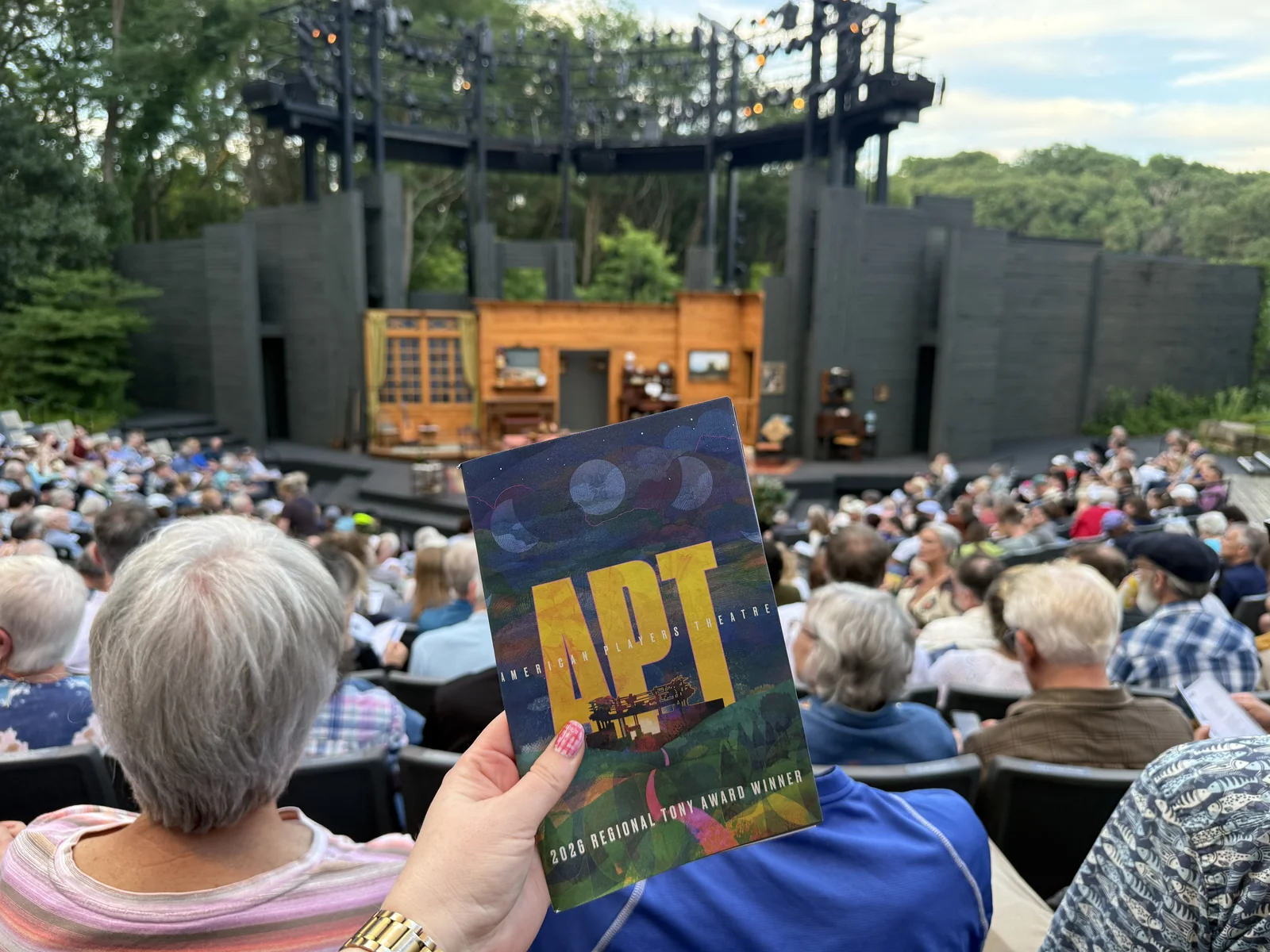 American Players Theatre Outdoor Theater Audience Stage View
