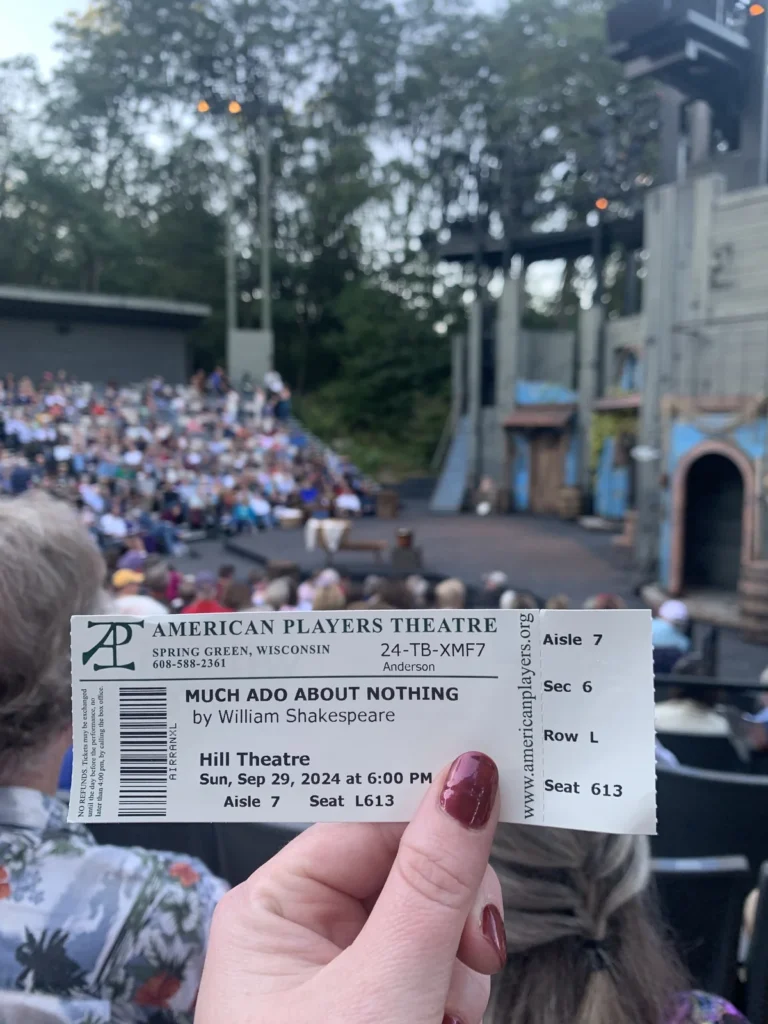 American Players Theatre Outdoor Theater Welcome Sign Audience