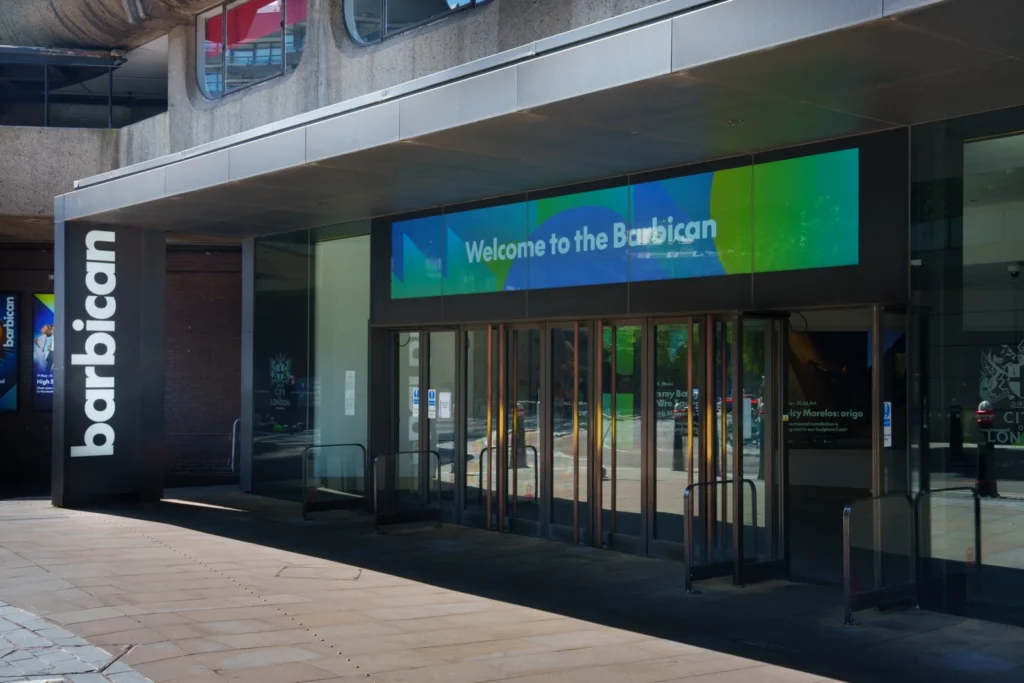 Barbican Main Entrance Welcome Screen