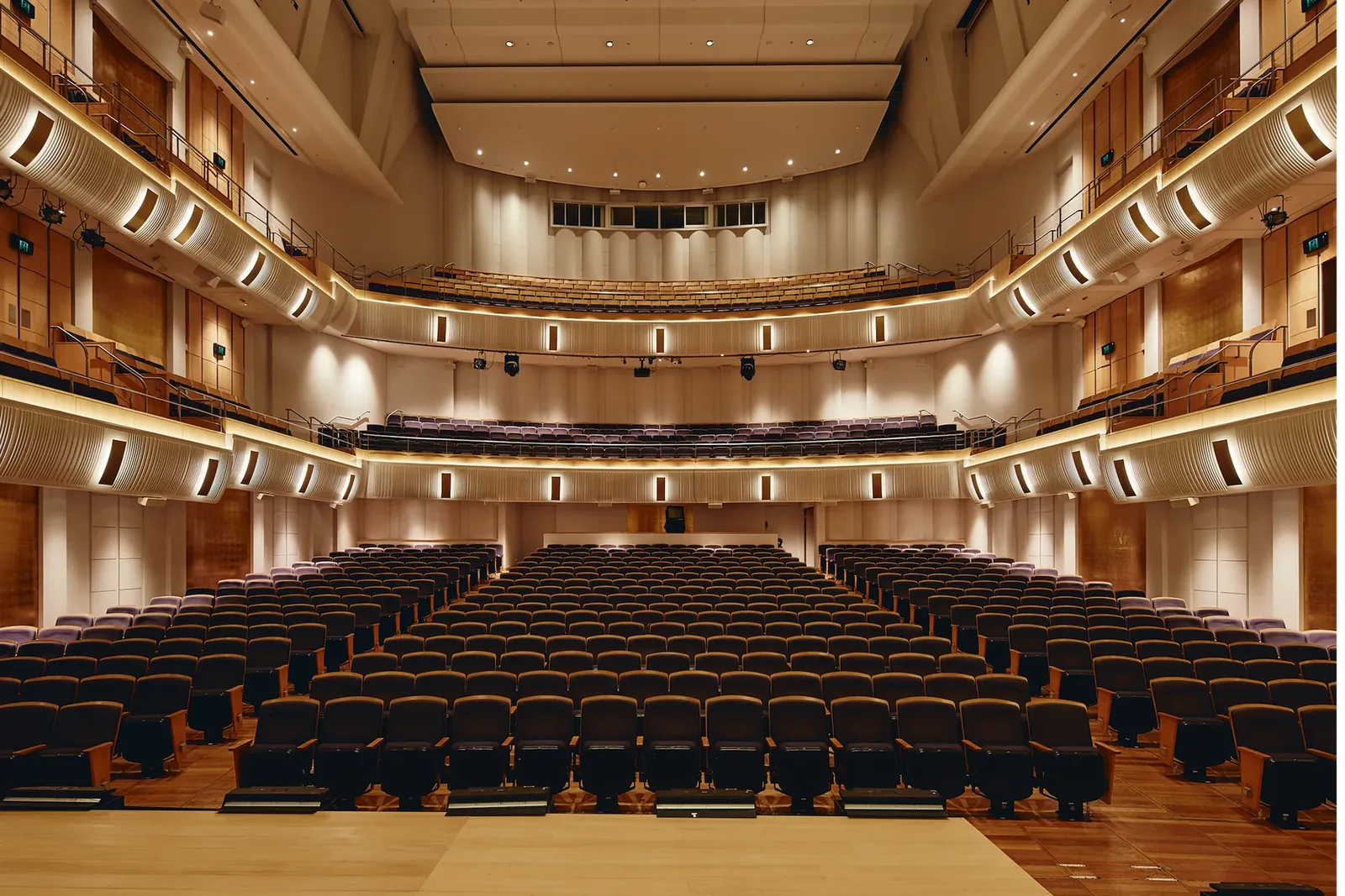 City Recital Hall Interior View From Stage