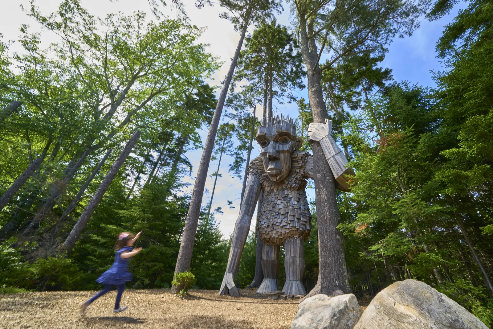 Coastal Maine Botanical Garden Exterior Troll Sculpture Art 4