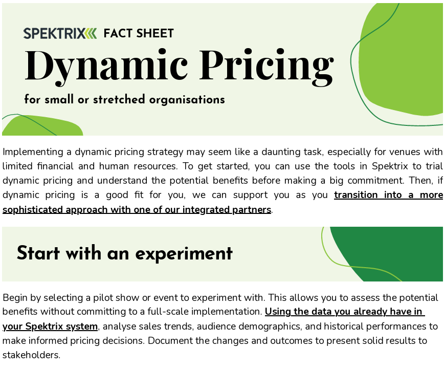 Dynamic Pricing For Small Stretched Organisations