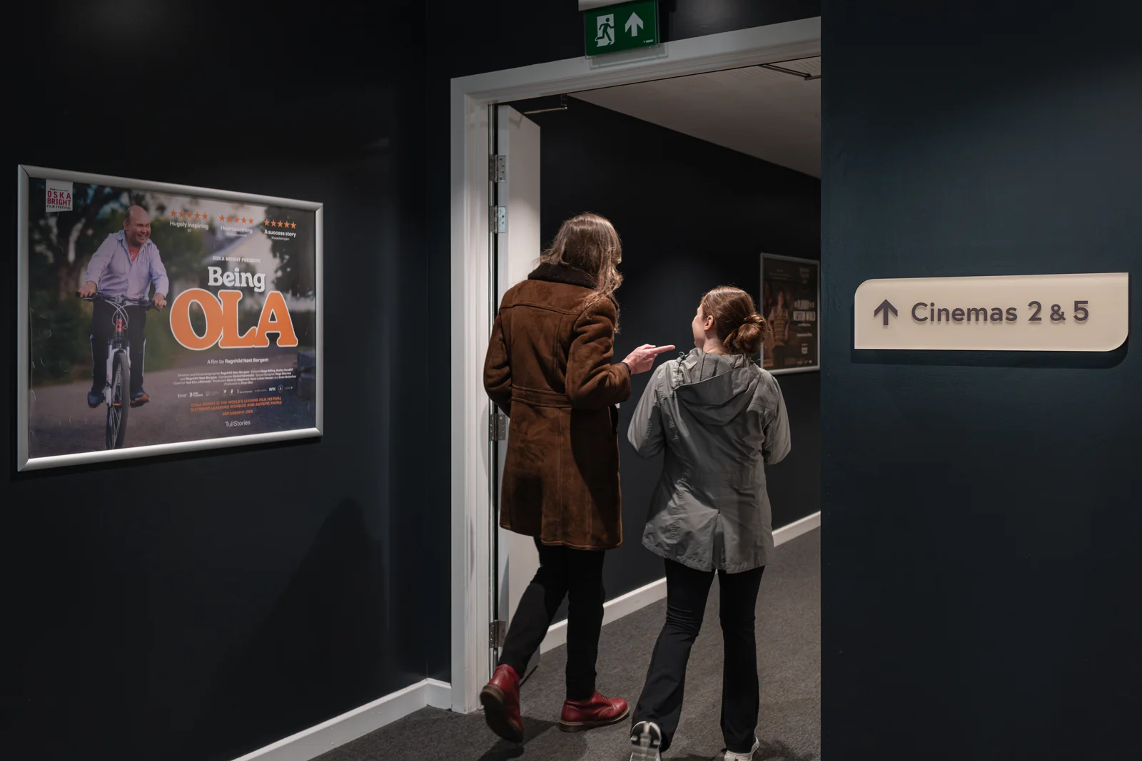 Home Manchester Cinema Corridor Visitors And Posters Photo Credit Michael Kirkham