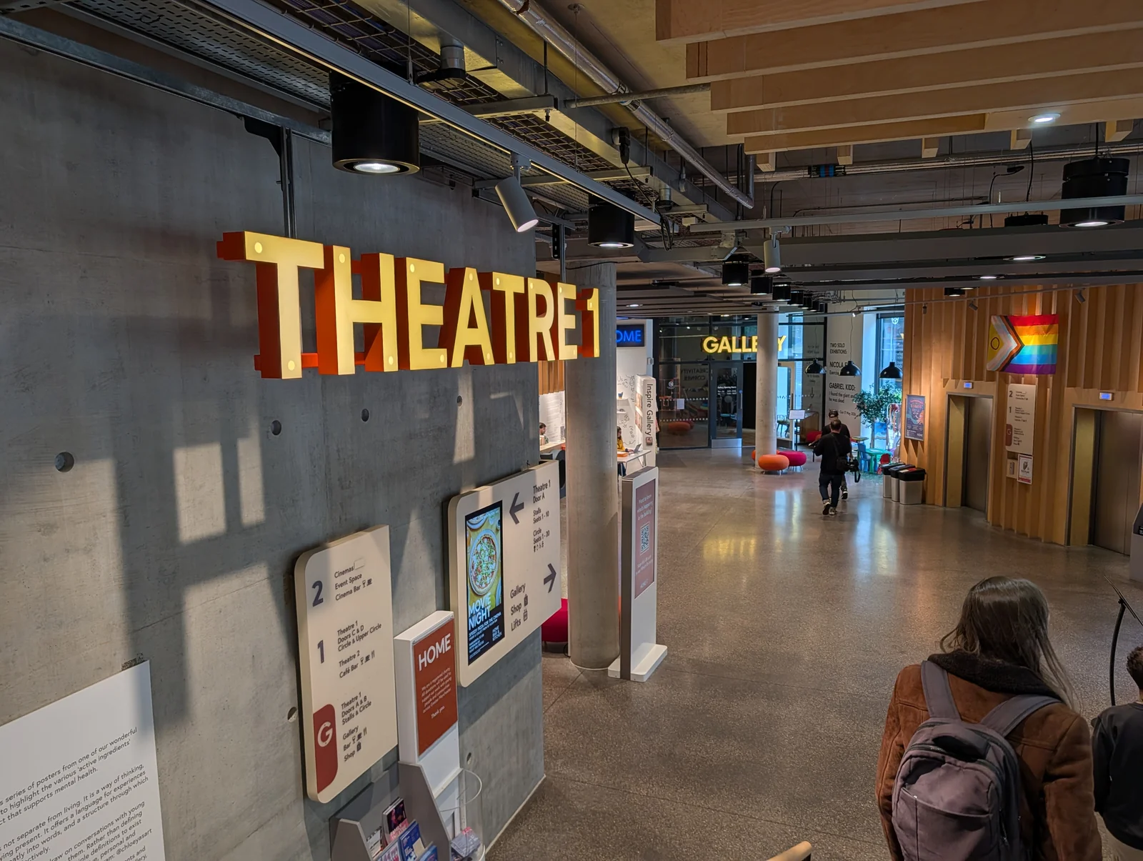 Home Manchester Interior Theatre One Corridor Photo Credit Erin Caldwell