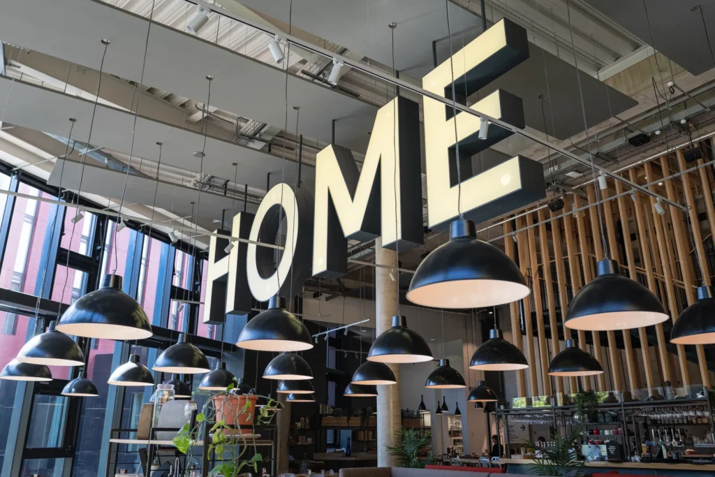 Home Manchester Restaurant Home Logo Signage Photo Credit Michael Kirkham