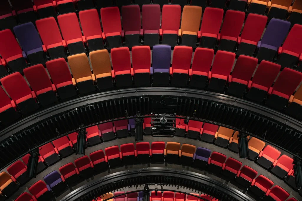Home Manchester Theatre Seating Overhead Photo Credit Michael Kirkham