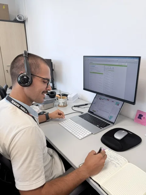 Magic Mike Live Staff At Computer With Headset