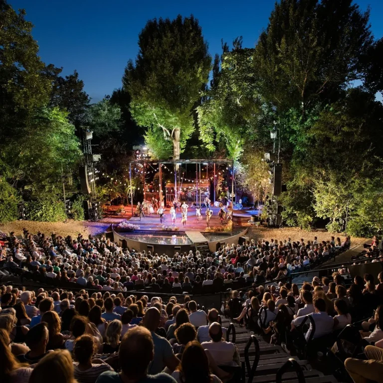 Open Air Theatre Regents Park Exterior Stage Show Performance Wide