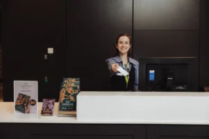 Pavilion Performing Arts Centre Box Office Staff And Toy Symphony Brochures Photo Credit Vitordmp
