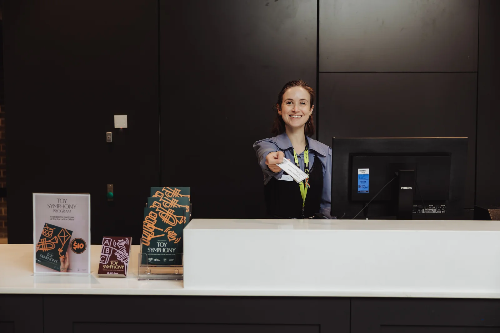 Pavilion Performing Arts Centre Box Office Staff And Toy Symphony Brochures Photo Credit Vitordmp