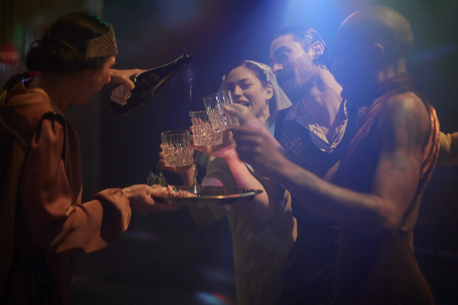 Punchdrunk Theatre The Burnt City Bar Scene Photo Credit Julian Abrams