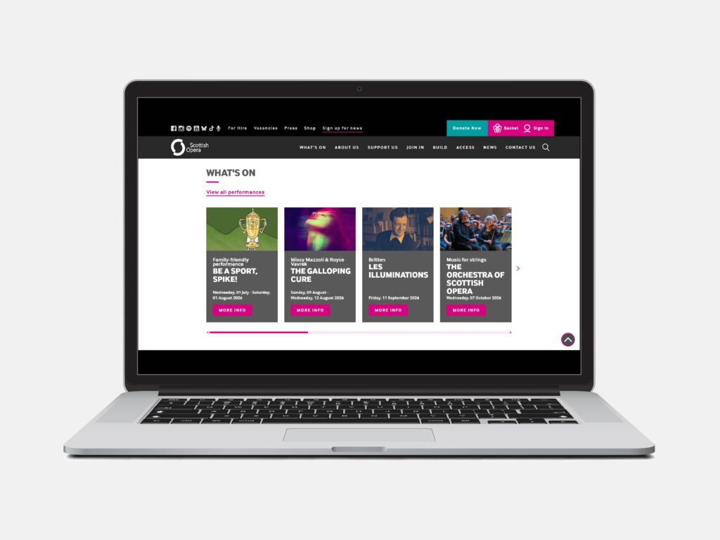 Scottish Opera Website Laptop Basket Ticketing 2