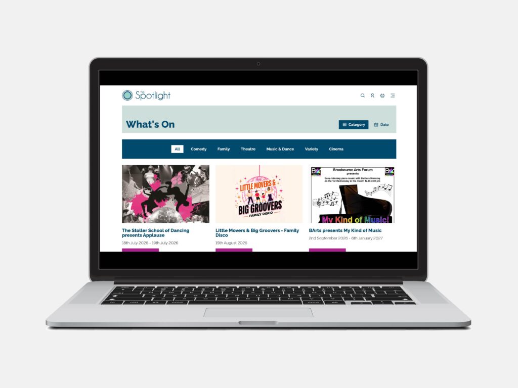 The Spotlight Website Laptop Homepage Visit Whats On Ticketing 4