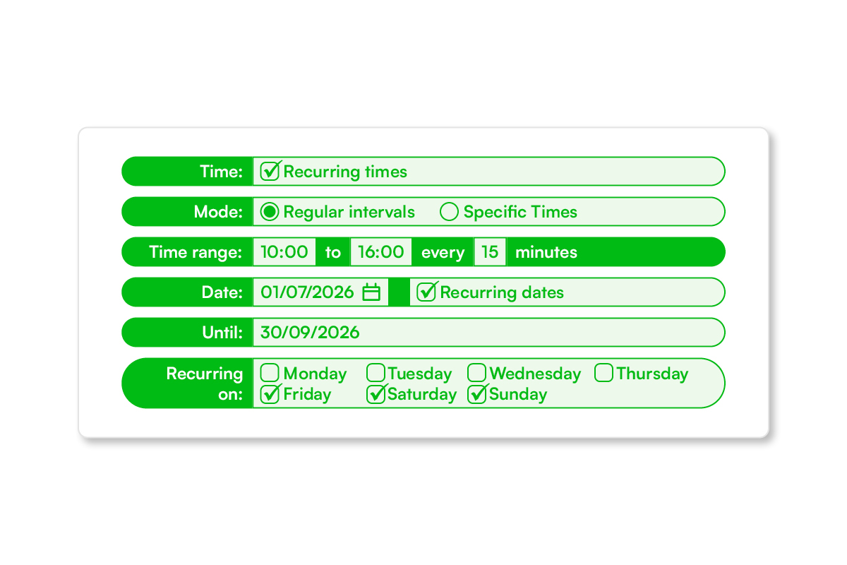 Generating An Entire Day’s Worth Of Event Instances And Replicating Them Across Your Calendar In Spektrix System