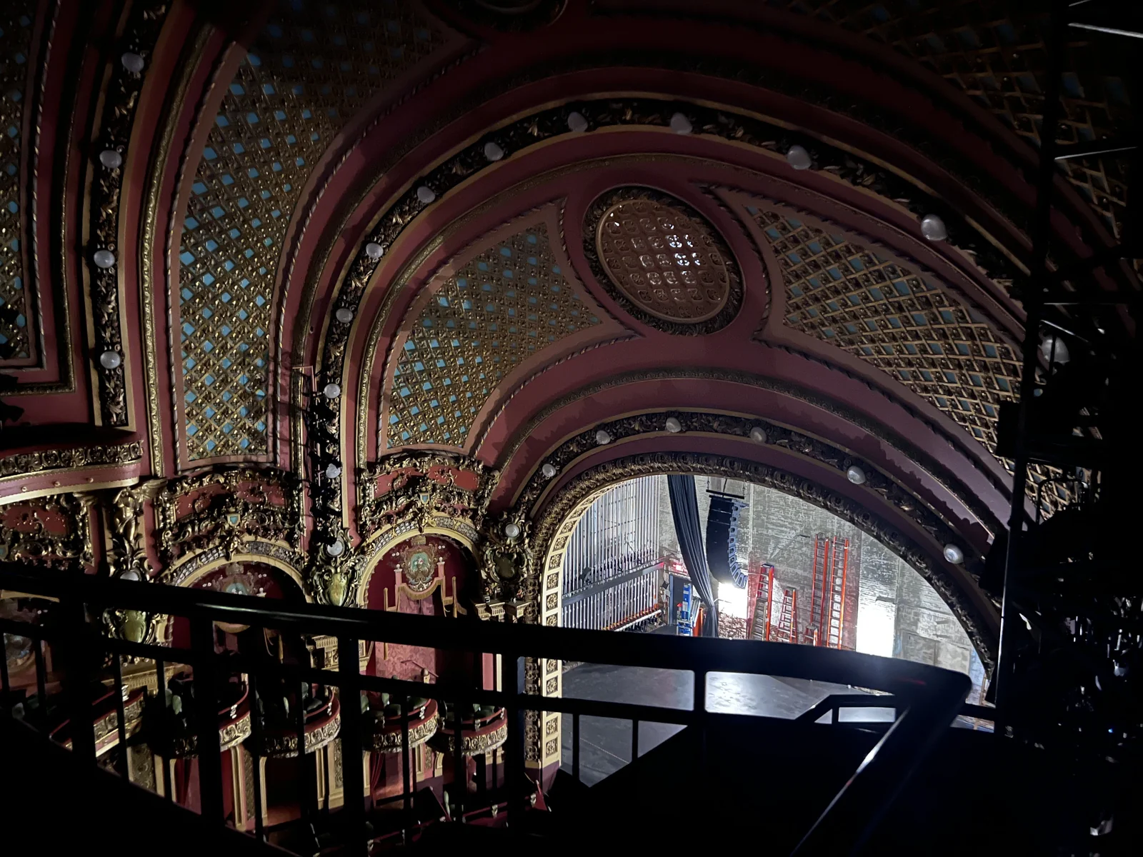 Arts Emerson Ornate Theatre Balcony And Stage View