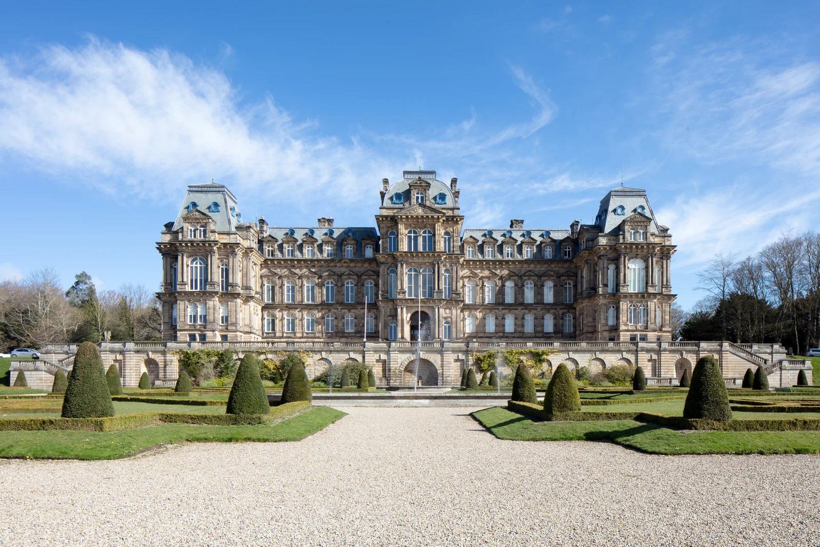 Bowes Museum Exterior Front Gardens Photo Credit James Basire
