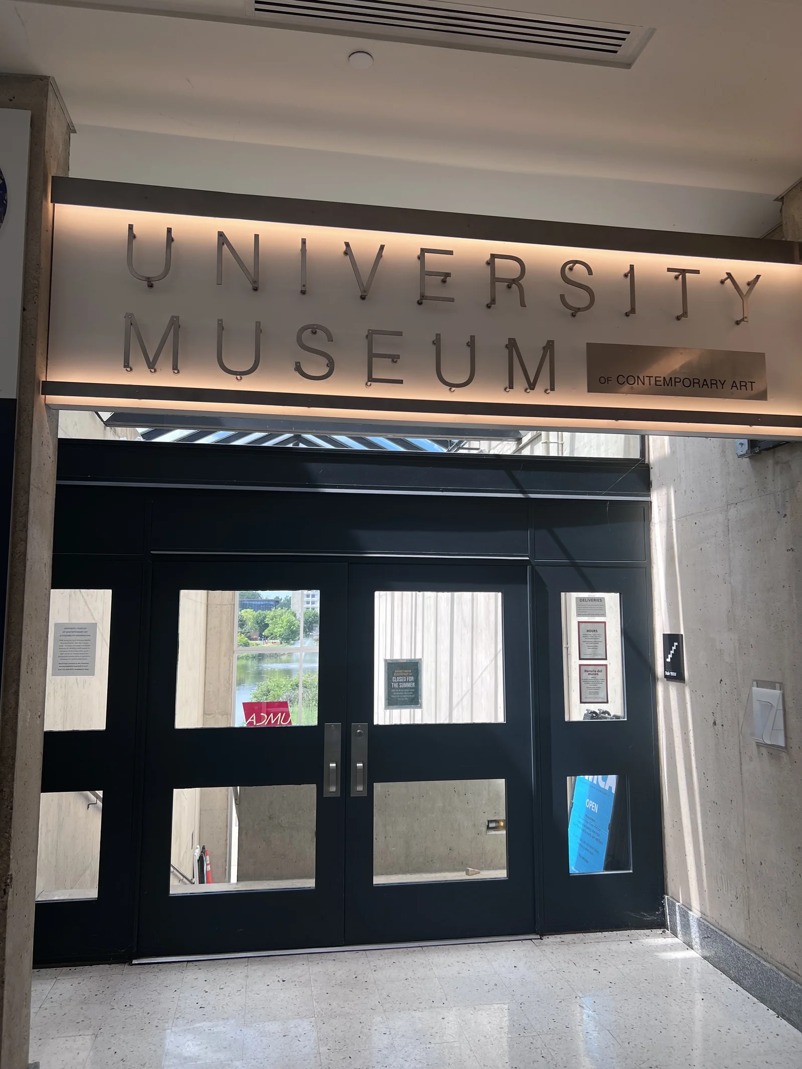 Umass Amherst University Museum Entrance