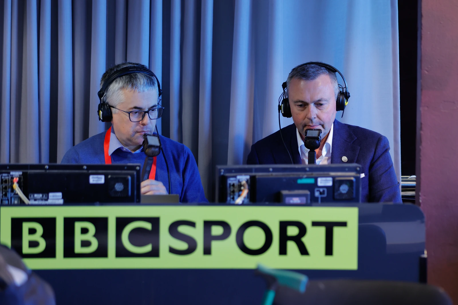 Jason Ferguson At Bbc Sport Broadcast Desk Sheffield Theatres World Snooker Championship 2026