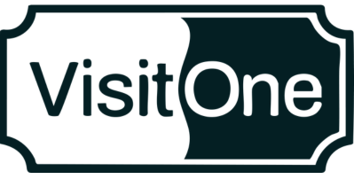 Visitone Logo, Inside A Ticket-Shaped Icon